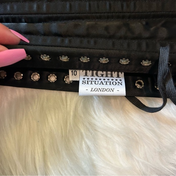 Tight Situation Black Corset Size 10 - Picture 2 of 3